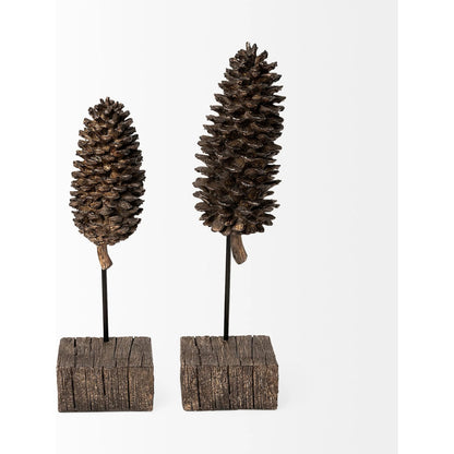 Pinterra Resin Pinecone Replica by Mercana in natural. Made from unique in a rustic style.
