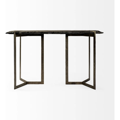 Shale Console Table by Mercana in natural. Made from unique in a modern style.