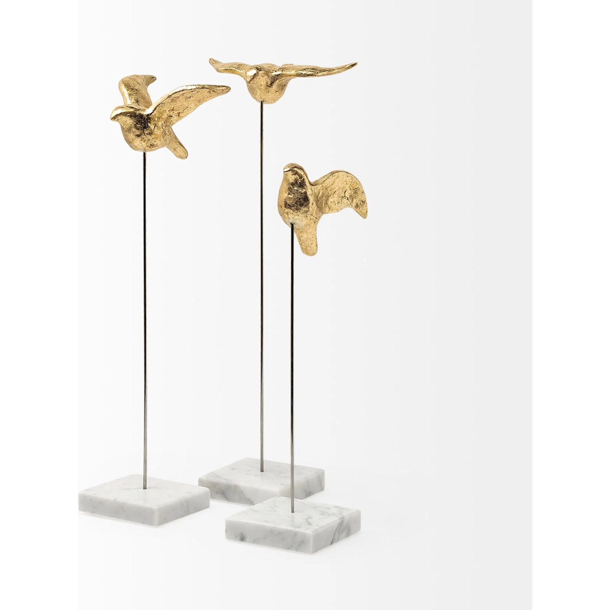 Aya Decorative Birds Set of Three by Mercana in natural. Made from unique in a modern style.