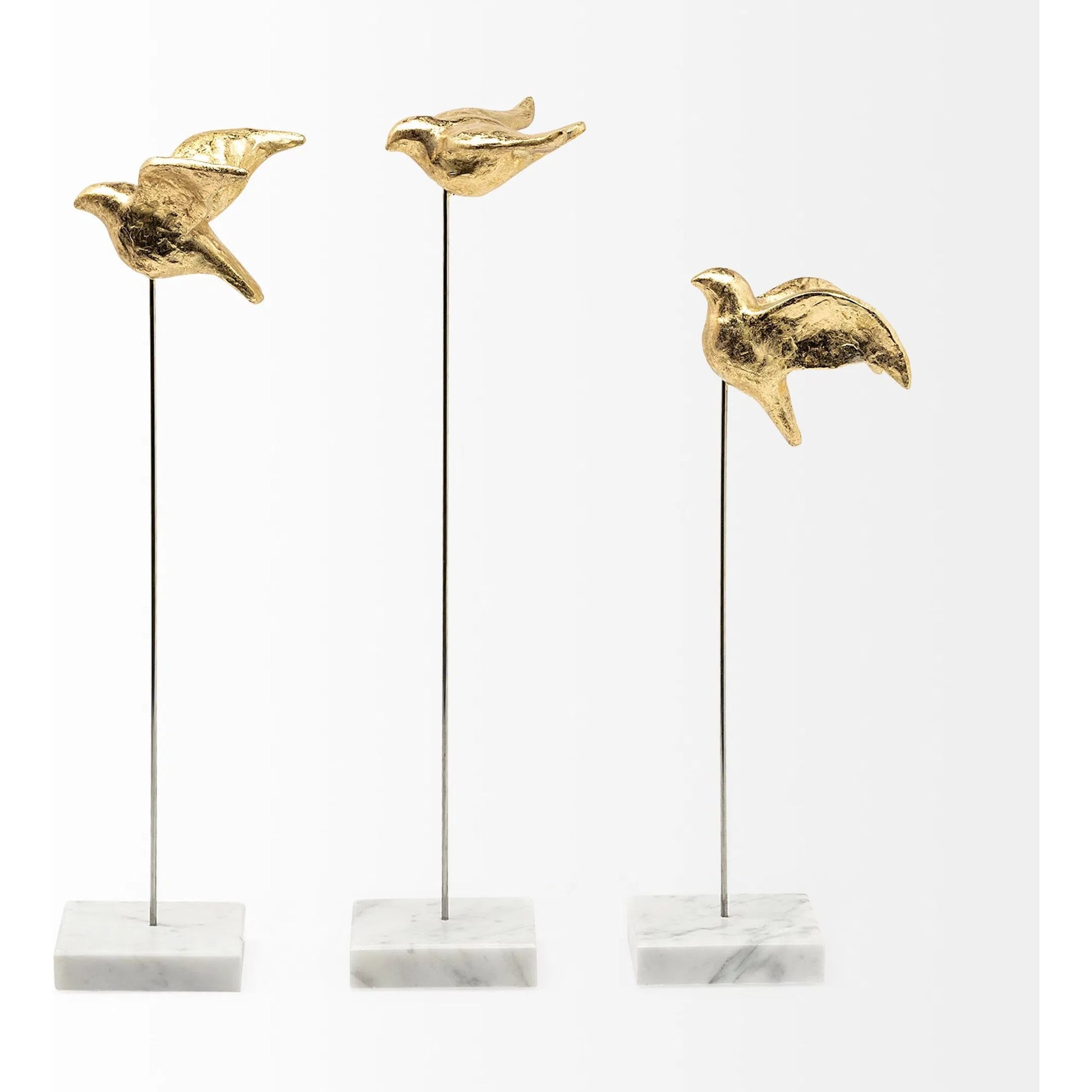 Aya Decorative Birds Set of Three by Mercana in natural. Made from unique in a modern style.