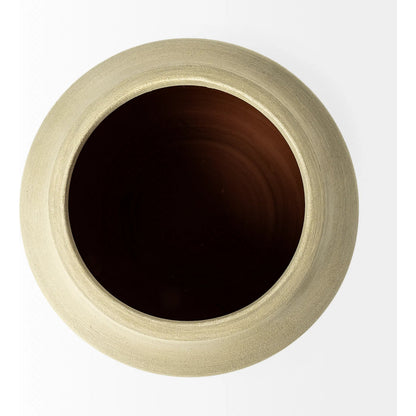 Sonnett Vase by Mercana in white, blue. Made from unique in a coastal style.