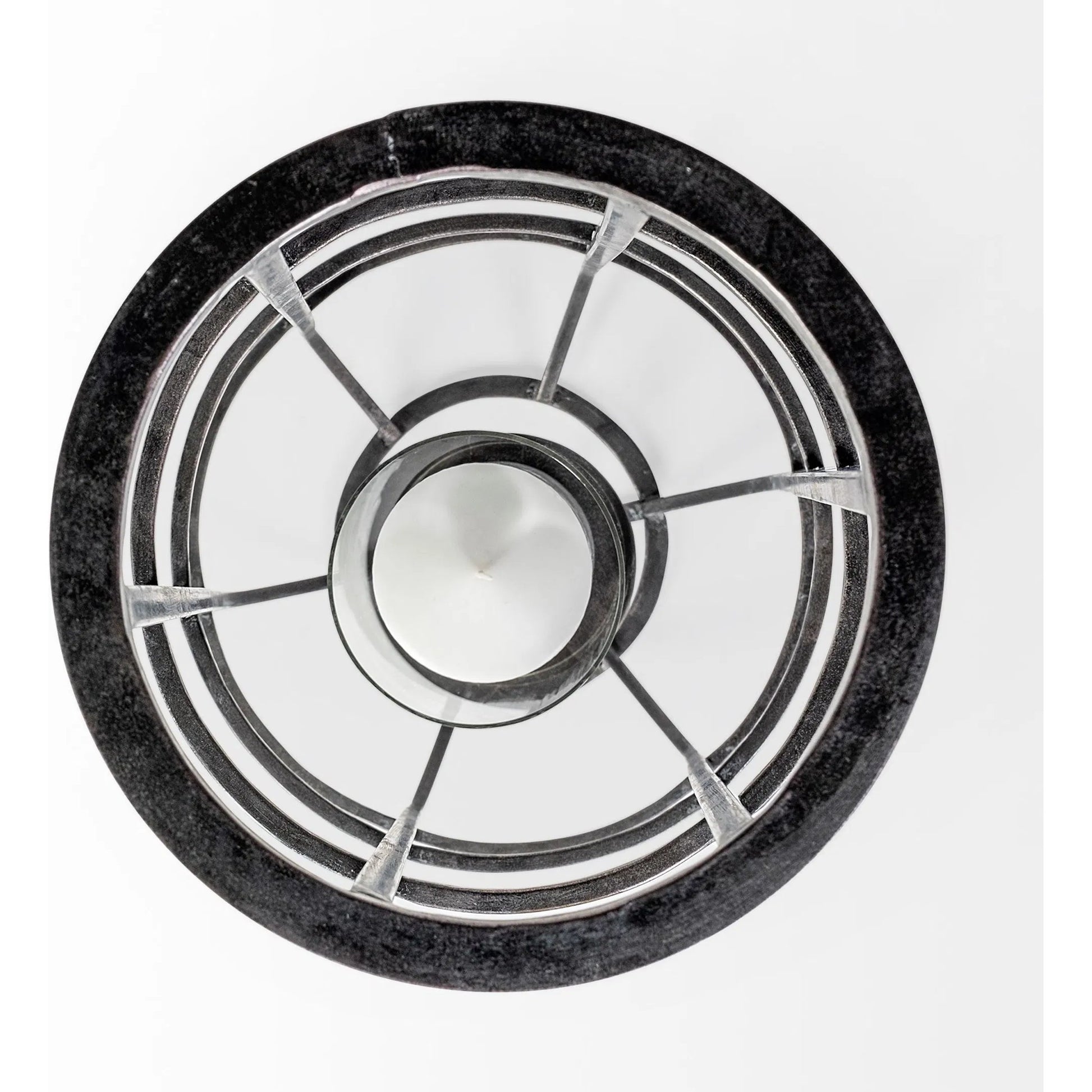 Bella Cylindrical Cage Candle Holder Lantern by Mercana in natural. Made from unique in a modern style.