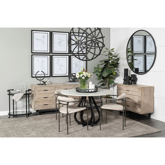 Parker Upholstered Dining Chair (Set of 2) by Mercana in black. Made from unique in a modern style.