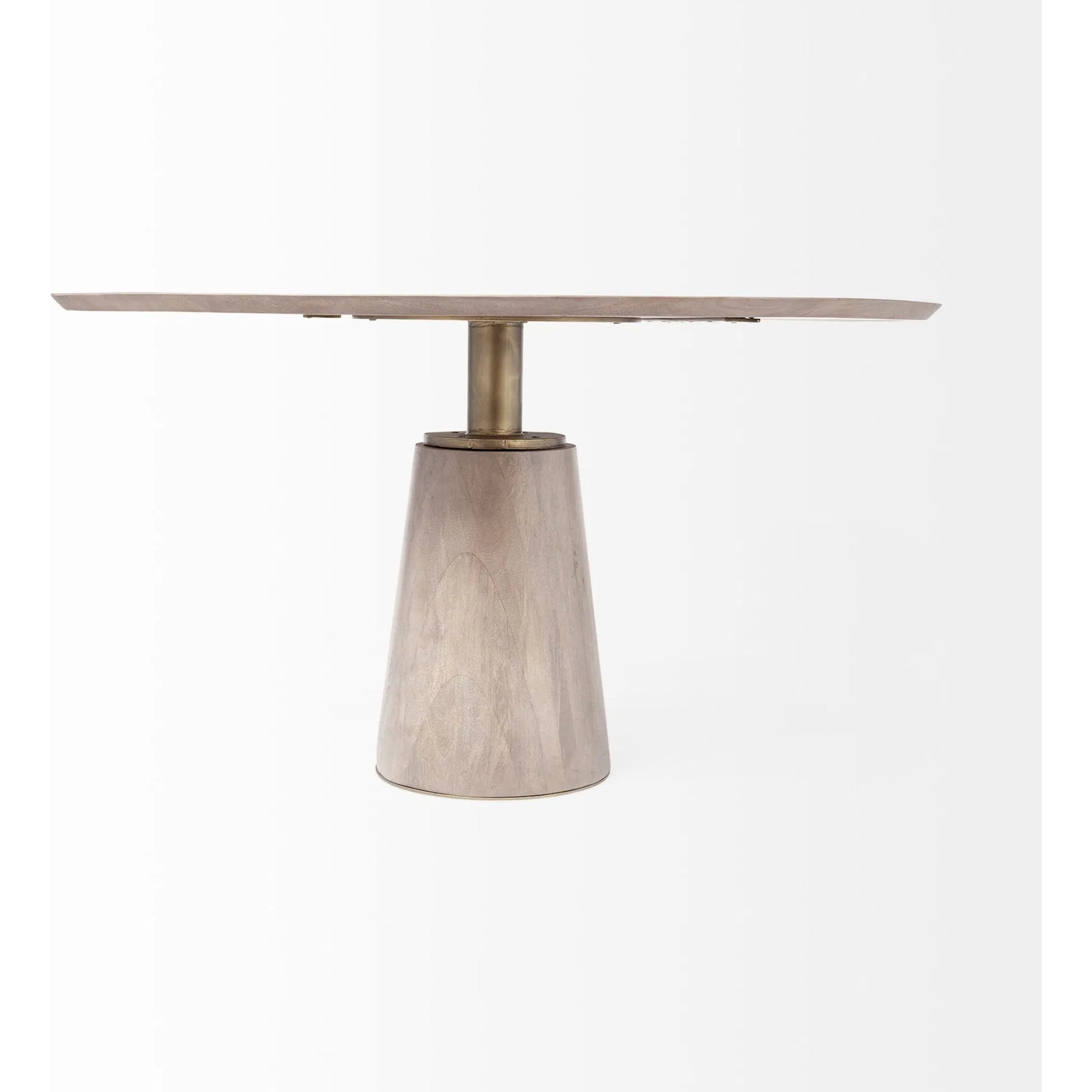 Maxwell Dining Table by Mercana in blonde. Made from unique in a modern style.