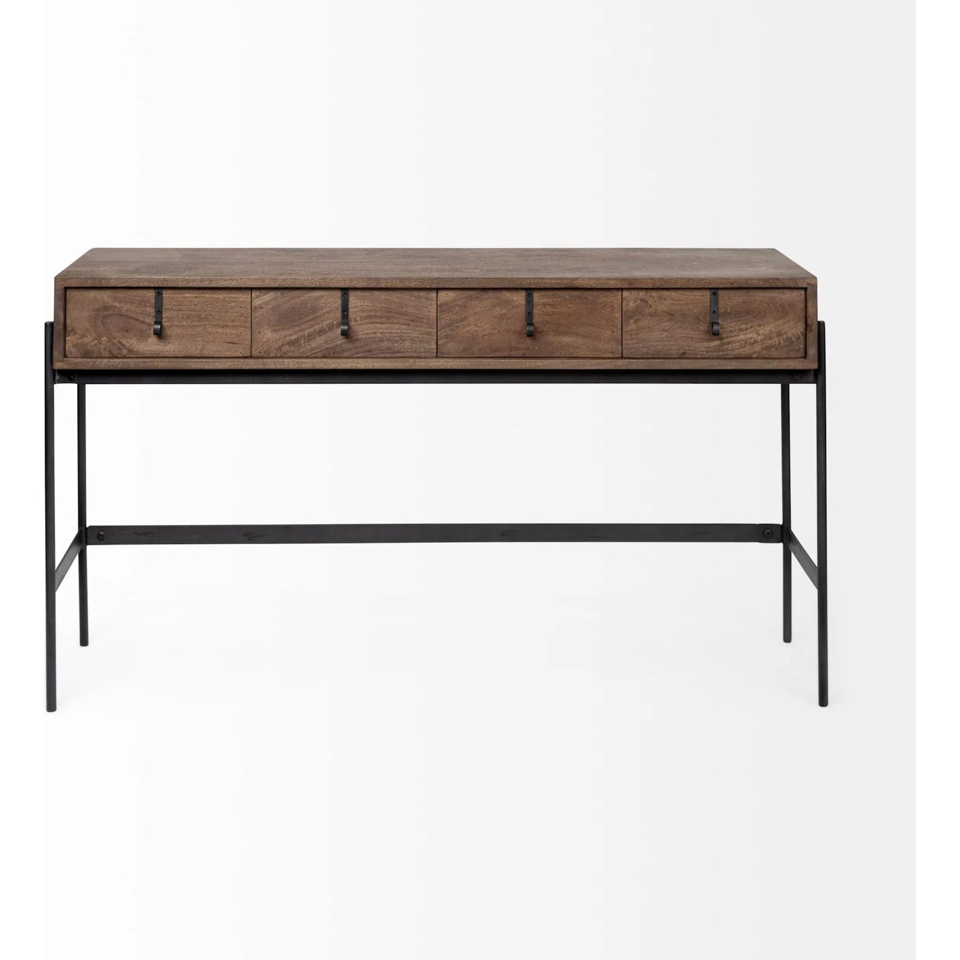Glenn Console Table by Mercana in dark brown. Made from unique in a modern style.