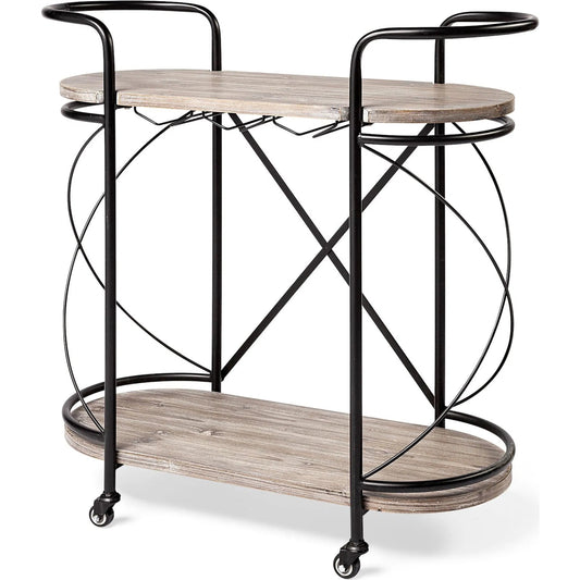 Marlon Bar Cart by Mercana in natural. Made from unique in a modern style.