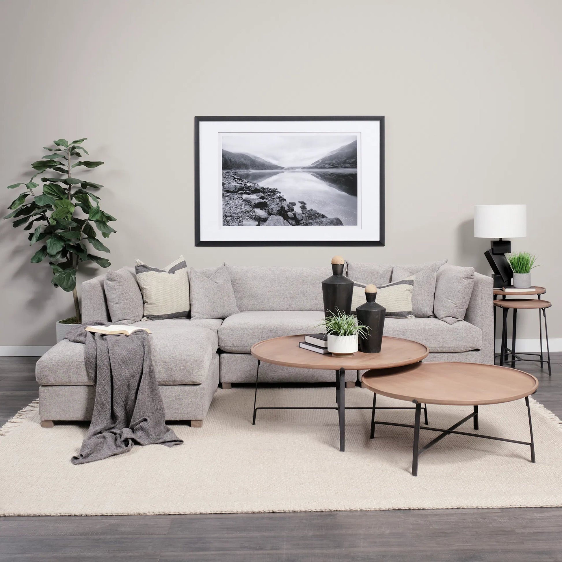 Valence Medium Gray Modular Sofa Elements by Mercana in gray. Made from fabric in a transitional style.