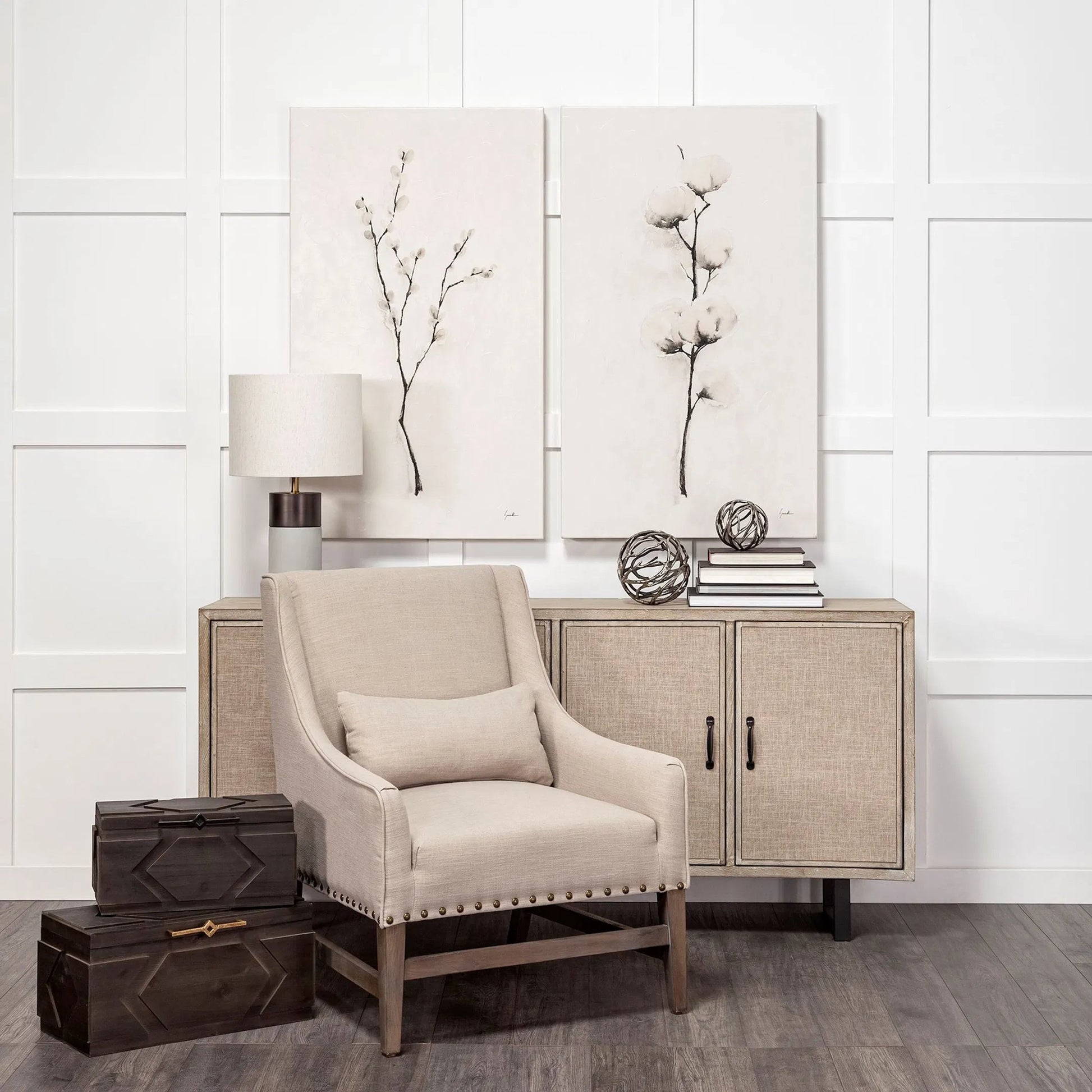 Cassia Wooden Boxes Set of Two by Mercana in brown. Made from unique in a eclectic & global style.