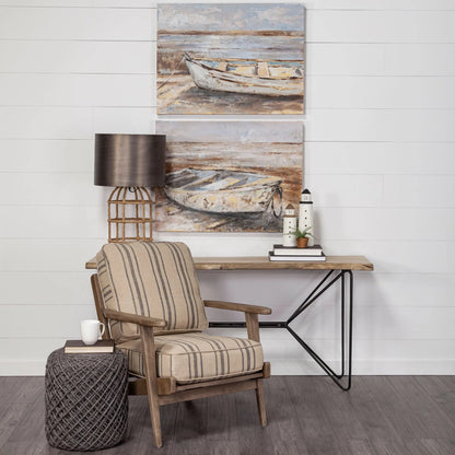 Abner Wooden Coastal Lighthouse by Mercana in natural. Made from unique in a coastal style.