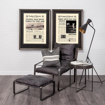 Sharon Stripes Lumbar Pillow Cover by Mercana in black. Made from fabric in a transitional style.