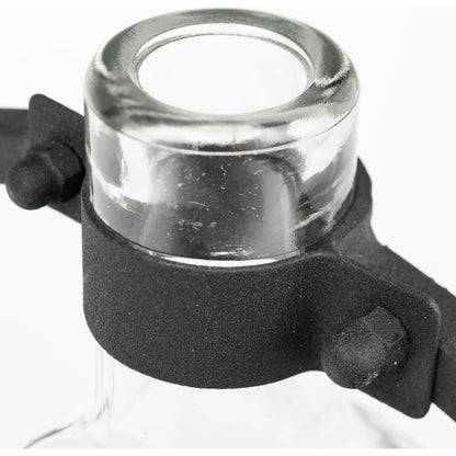 Monica I Glass Bottle Vase by Mercana in matte black. Made from unique in a modern style.