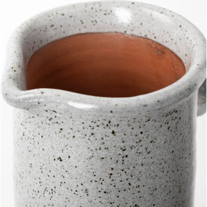 Frieda Freckled Jug by Mercana in grey. Made from unique in a cottage & farmhouse style.