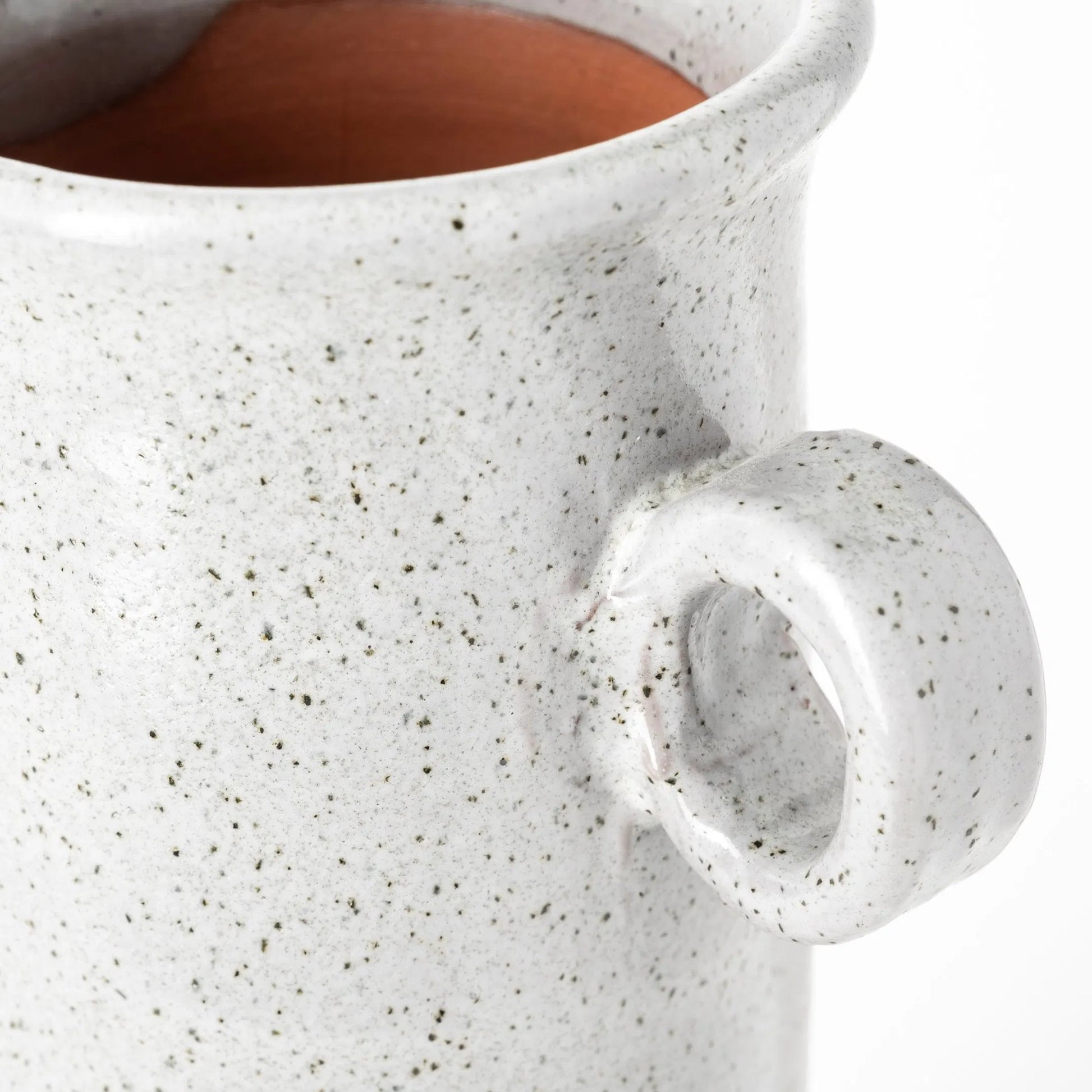 Frieda Freckled Jug by Mercana in grey. Made from unique in a cottage & farmhouse style.