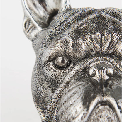 Bruno American Bulldog Bookends Set of Two by Mercana in silver. Made from unique in a eclectic & global style.