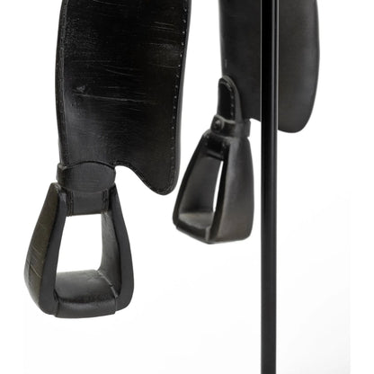 Colt I Equestrian-Inspiredhorse Saddle by Mercana in black. Made from unique in a rustic style.