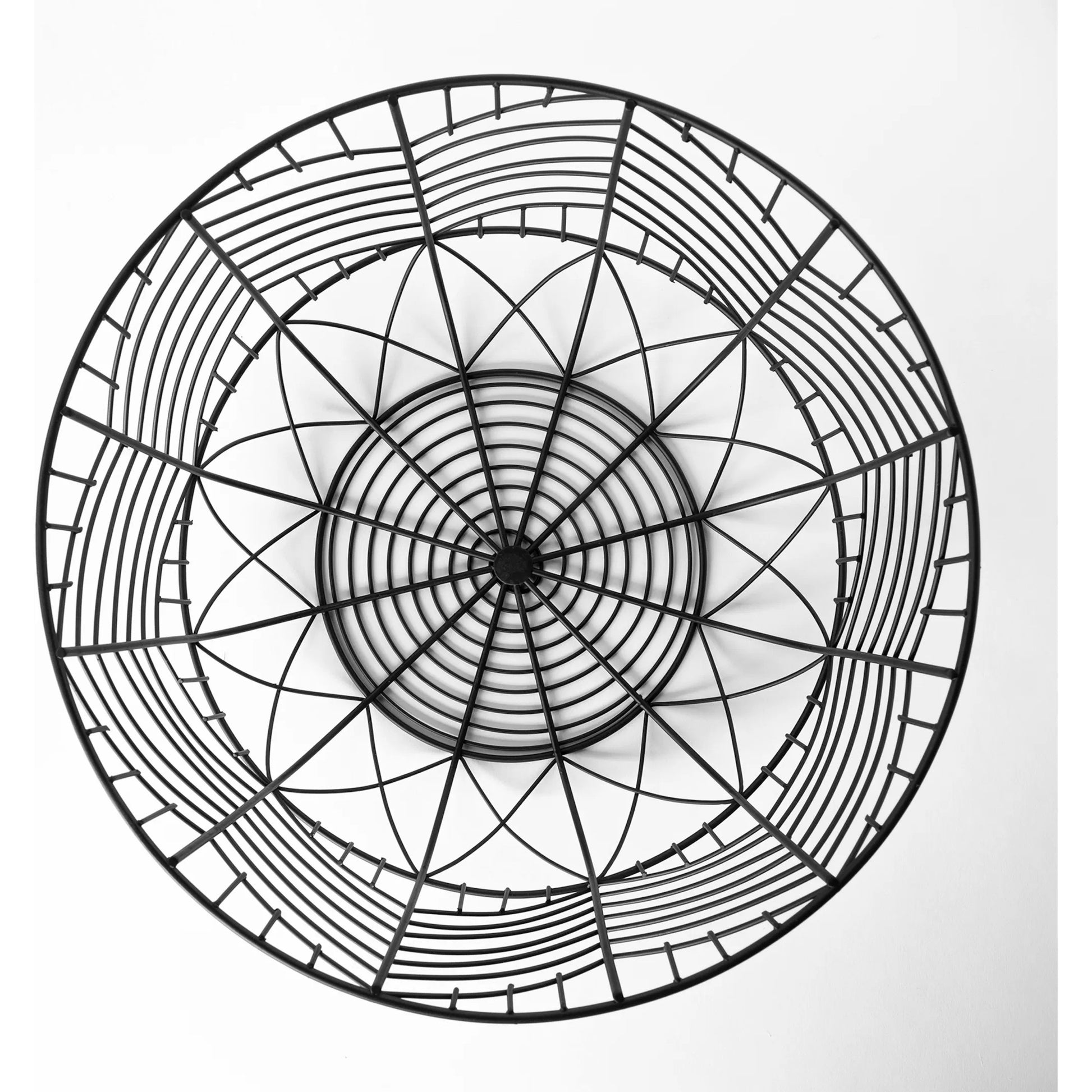 Idris Geometric Mesh Bowls Set of Two by Mercana in black. Made from unique in a eclectic & global style.