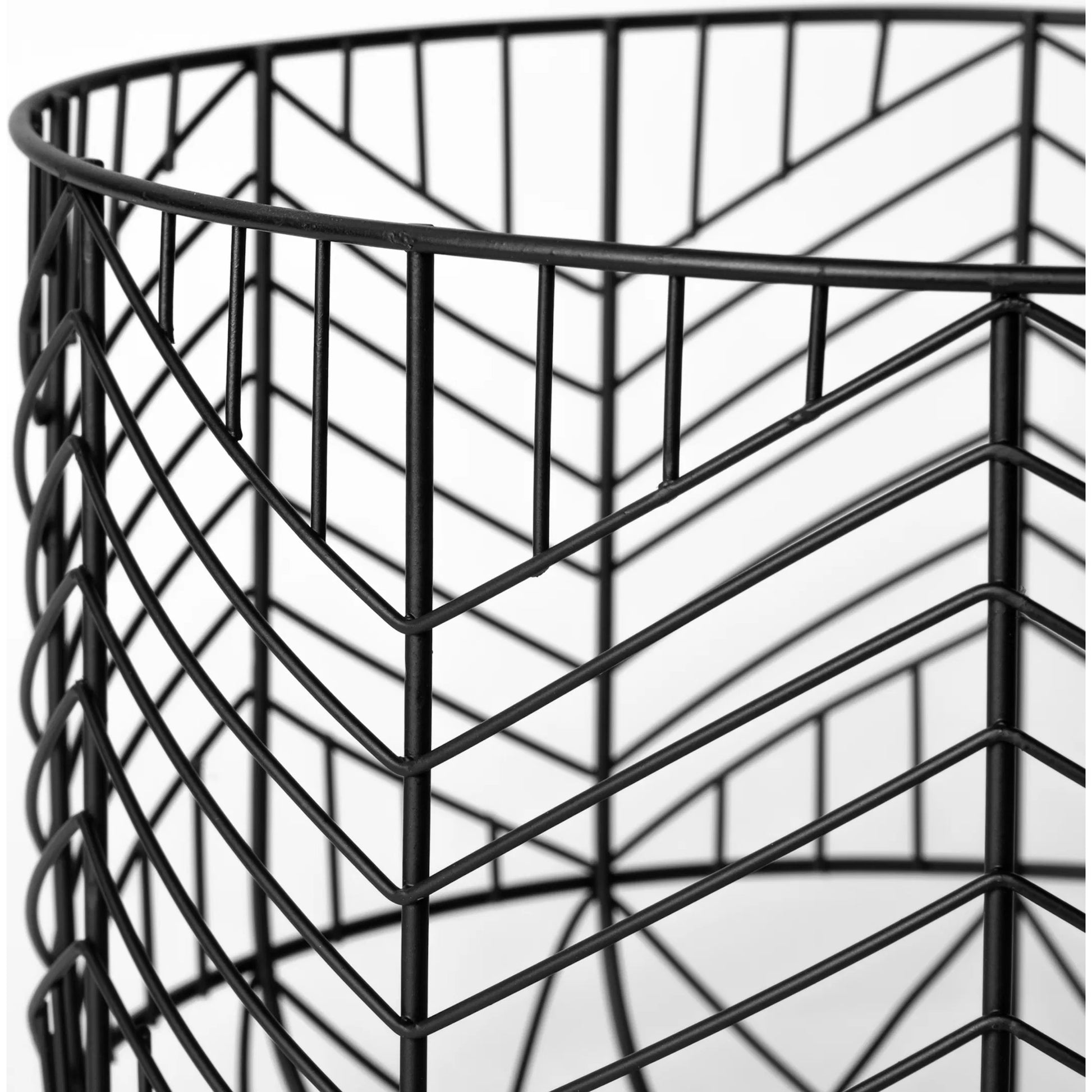 Idris Geometric Mesh Bowls Set of Two by Mercana in black. Made from unique in a eclectic & global style.