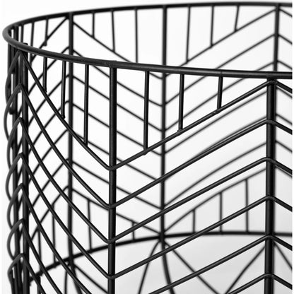 Idris Geometric Mesh Bowls Set of Two by Mercana in black. Made from unique in a eclectic & global style.