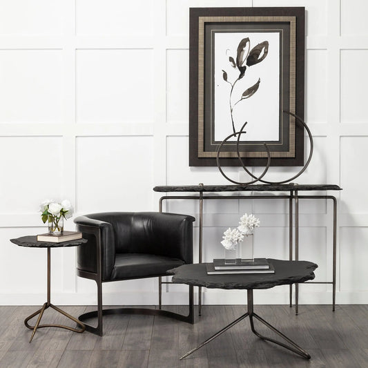 Taj Broken Halo Decorative Object by Mercana in natural. Made from unique in a modern style.