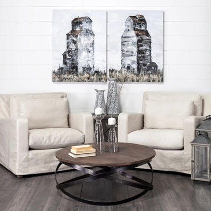 Triumph Coffee Table by Mercana in natural. Made from unique in a modern style.