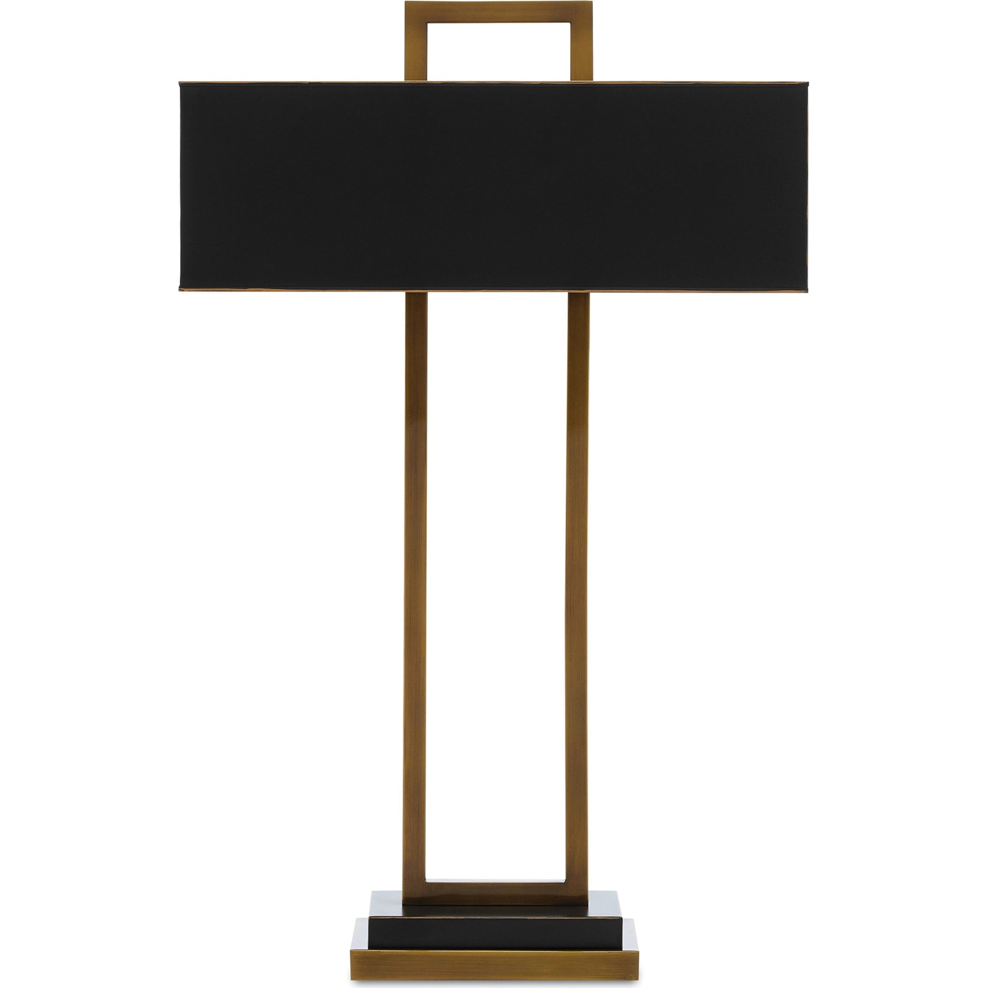 Otto Table Lamp by Currey and Company in antique brass, oil rubbed bronze. Made from metal in a modern style.