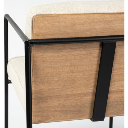Stamford Leather Seat Bar Stool by Mercana. Made from unique in a modern style.