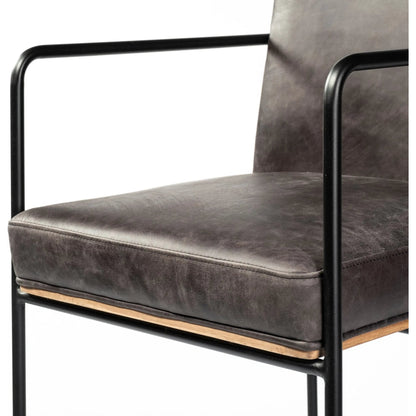 Stamford Leather Seat Counter Stool by Mercana. Made from unique in a modern style.
