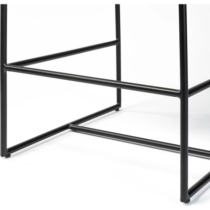 Stamford Leather Seat Counter Stool by Mercana. Made from unique in a modern style.