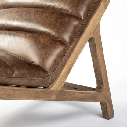 Pierre Chaise Lounge by Mercana in cream. Made from unique in a modern style.
