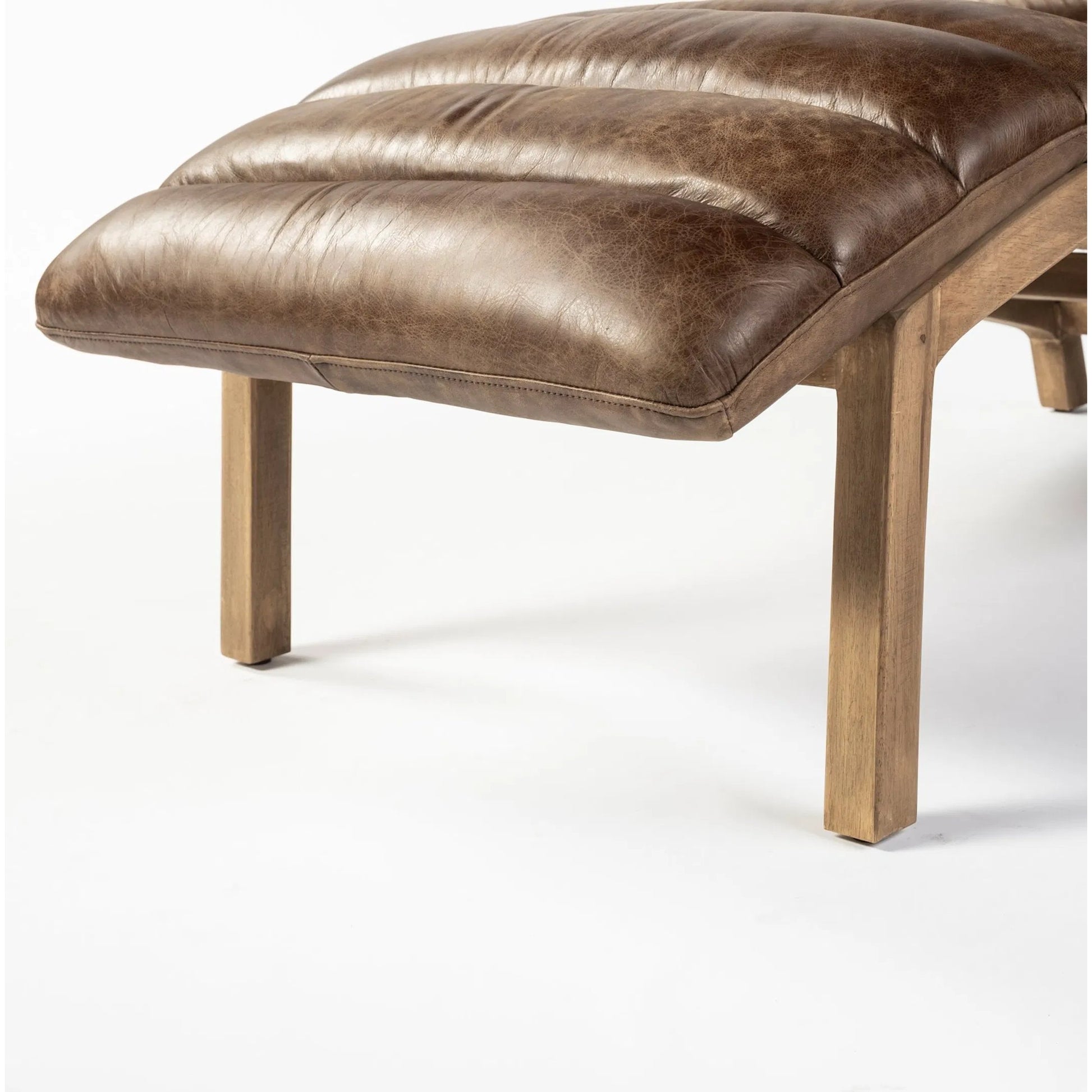 Pierre Chaise Lounge by Mercana in cream. Made from unique in a modern style.
