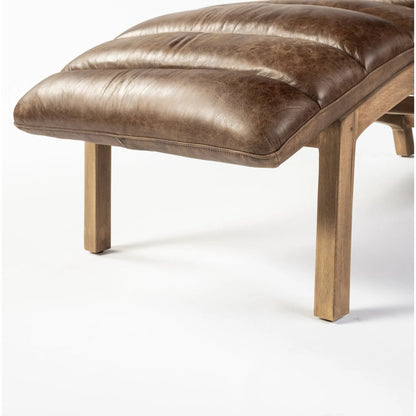 Pierre Chaise Lounge by Mercana in cream. Made from unique in a modern style.