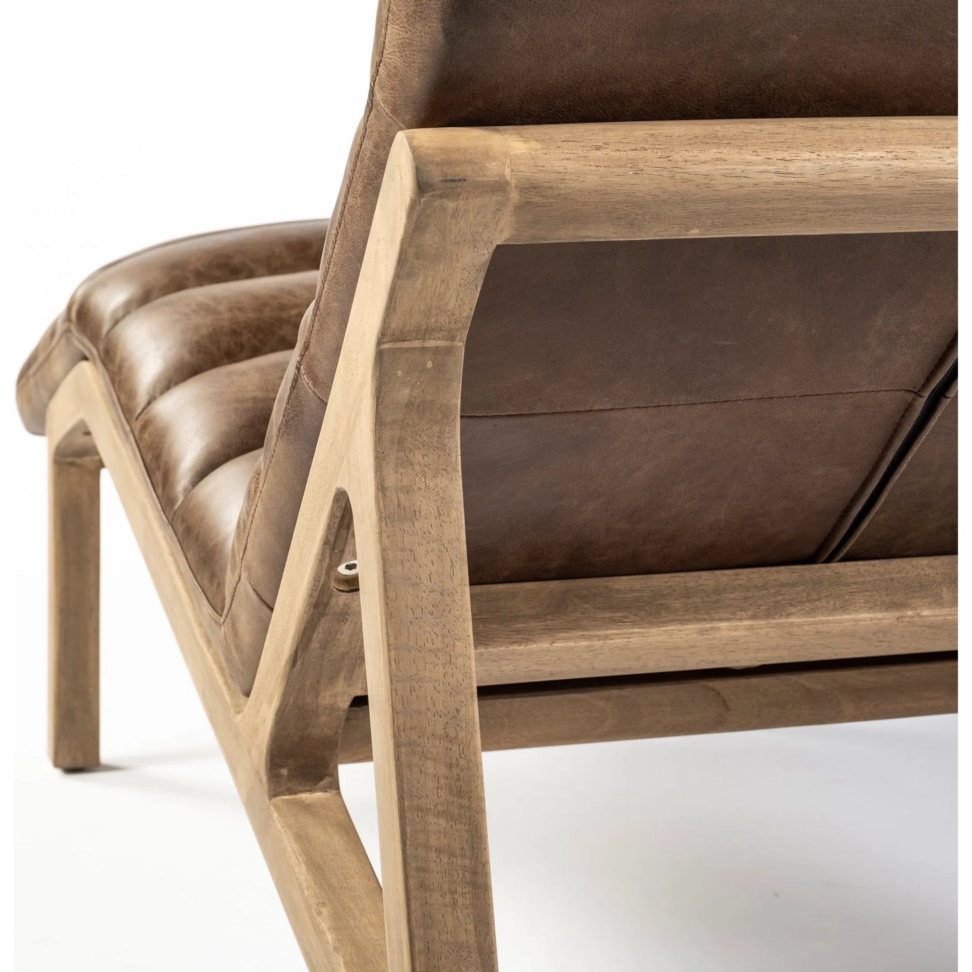 Pierre Chaise Lounge by Mercana in cream. Made from unique in a modern style.