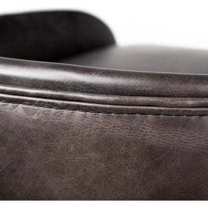 Hollyfield Leather Seat Bar/Counter Stool by Mercana. Made from unique in a modern style.