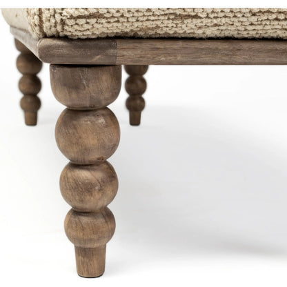 Alder Rectangle Bench by Mercana in natural. Made from unique in a transitional style.