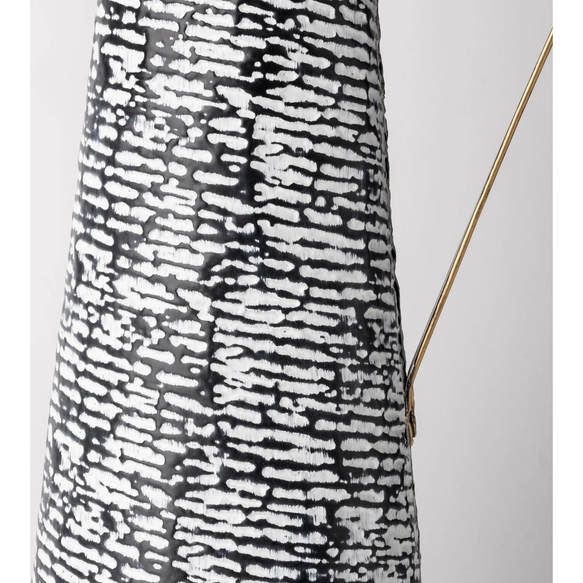 Colette Patterned Vase by Mercana in black. Made from unique in a eclectic & global style.