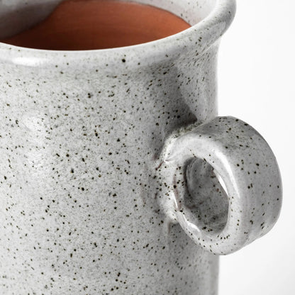 Frieda Freckled Jug by Mercana in grey. Made from unique in a cottage & farmhouse style.