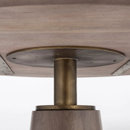 Maxwell Dining Table by Mercana in blonde. Made from unique in a modern style.
