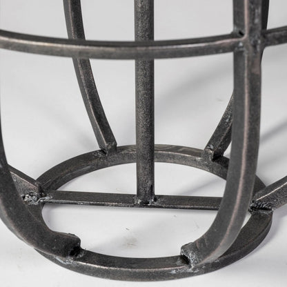 Bella Cylindrical Cage Candle Holder Lantern by Mercana in natural. Made from unique in a modern style.