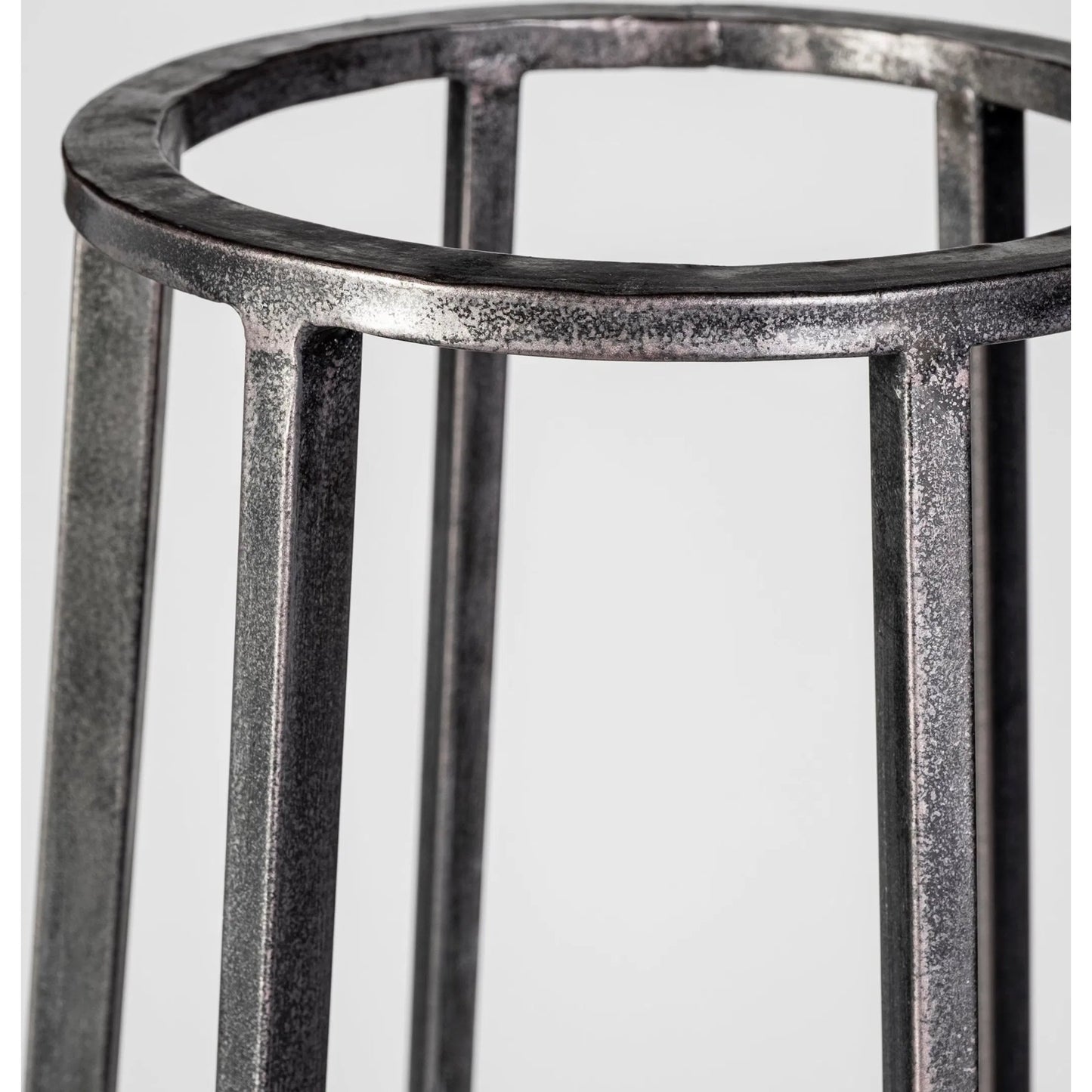 063 SR-814852 | Closeup | Bella Cylindrical Cage Candle Holder Lantern by Mercana in natural. Made from unique in a modern style.