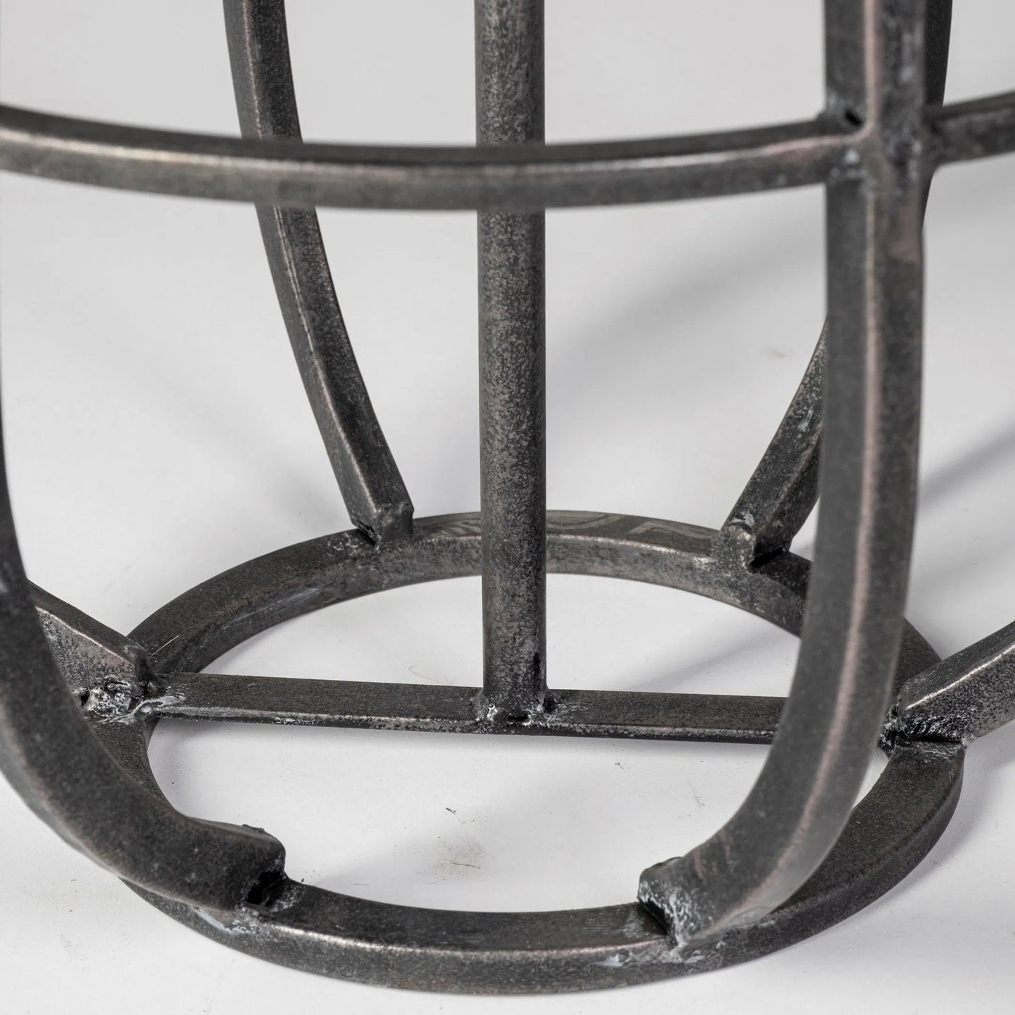 064 SR-814852 | Closeup | Bella Cylindrical Cage Candle Holder Lantern by Mercana in natural. Made from unique in a modern style.