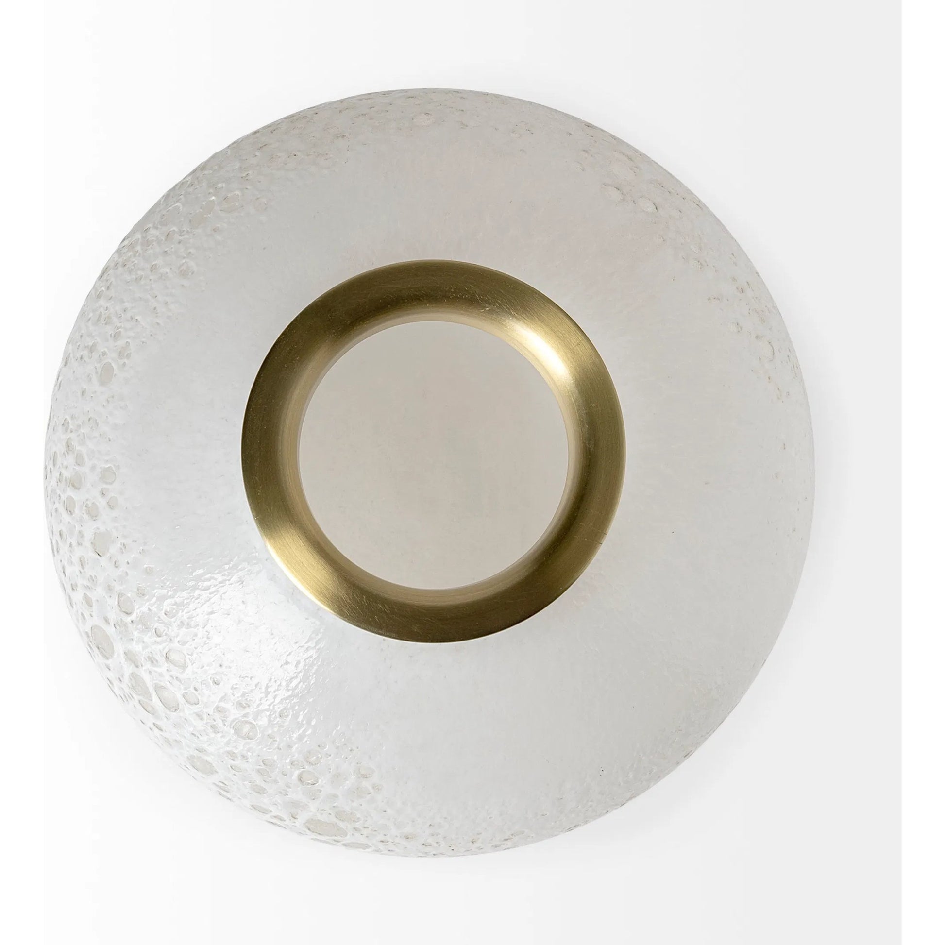 Pearl Gold Rim Glass Vase by Mercana in natural. Made from unique in a eclectic & global style.