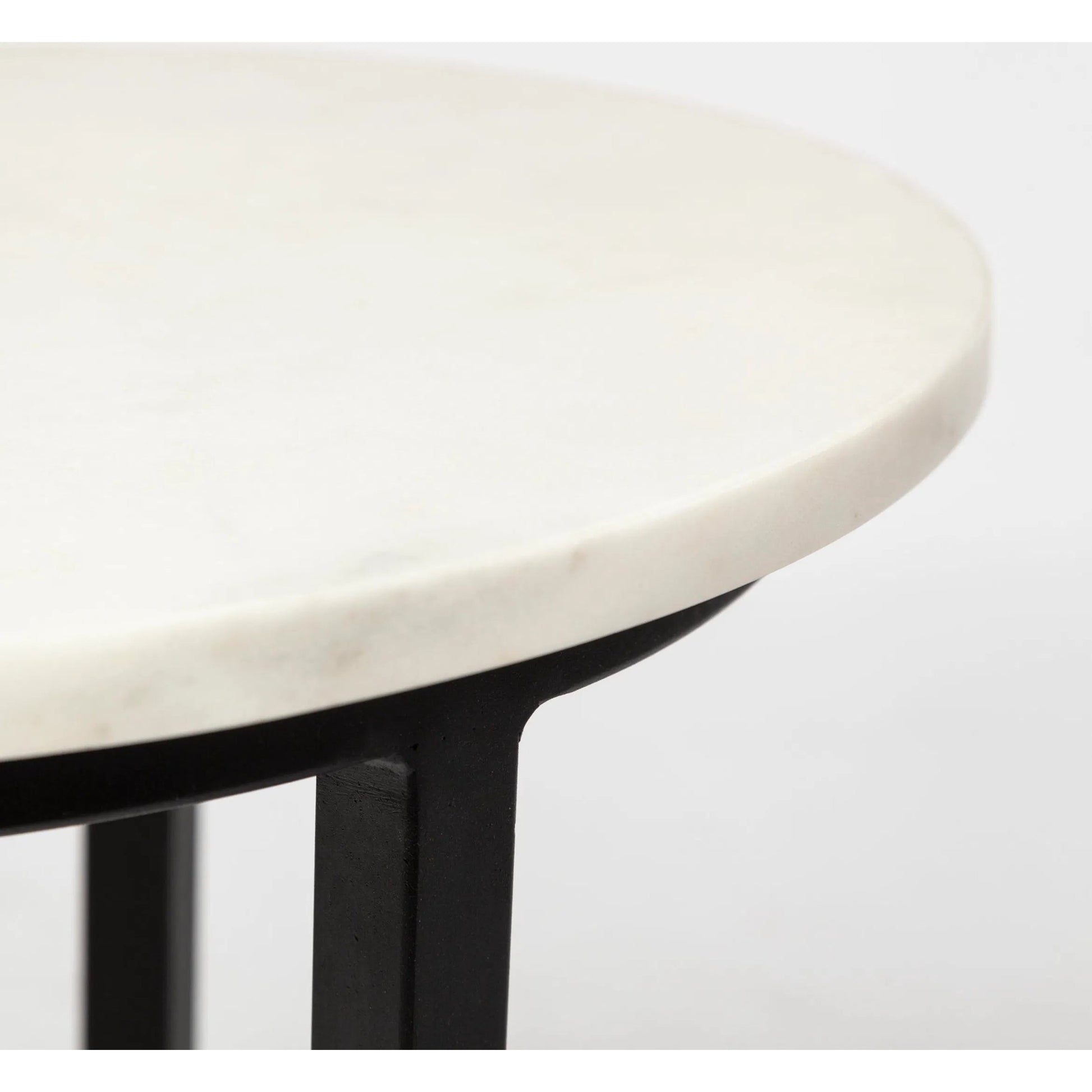 Bombola Accent Table by Mercana in white. Made from unique in a modern style.