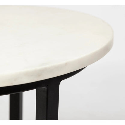 Bombola Accent Table by Mercana in white. Made from unique in a modern style.