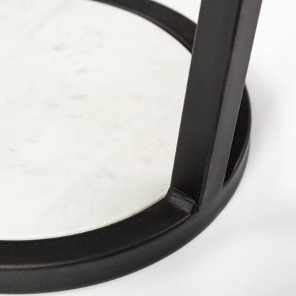 Bombola Accent Table by Mercana in white. Made from unique in a modern style.