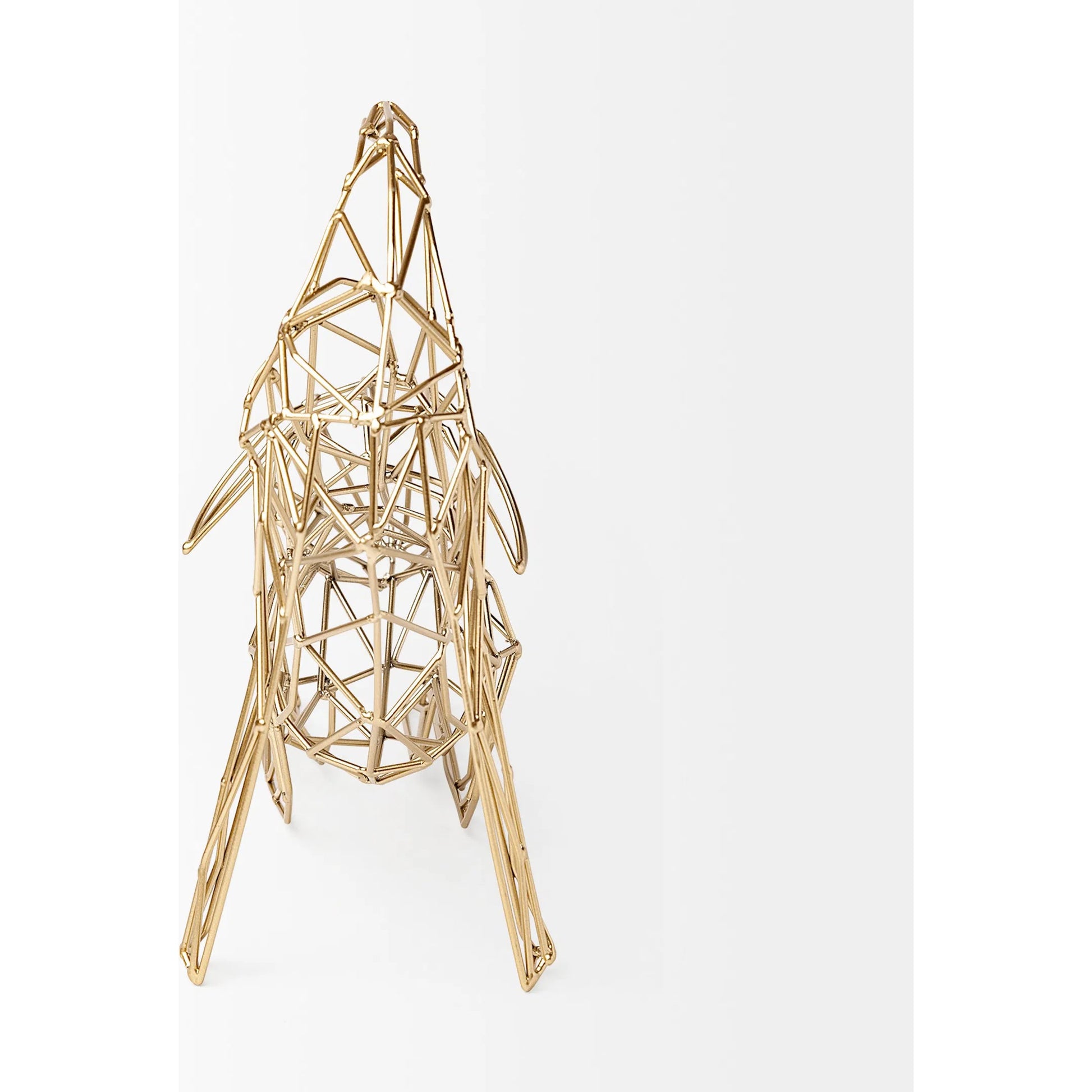 Frankie II Gold Wire Framed Dog Shaped Decor by Mercana in matte gold. Made from unique in a eclectic & global style.