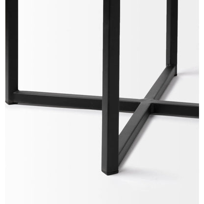 Frodo Upholstered Seat Bar/Counter Stool by Mercana in white. Made from unique in a modern style.
