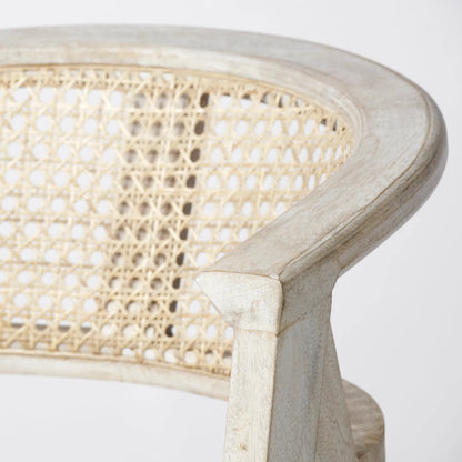Tabitha Upholstered Seat Bar/Counter Stool by Mercana in blonde. Made from unique in a coastal style.