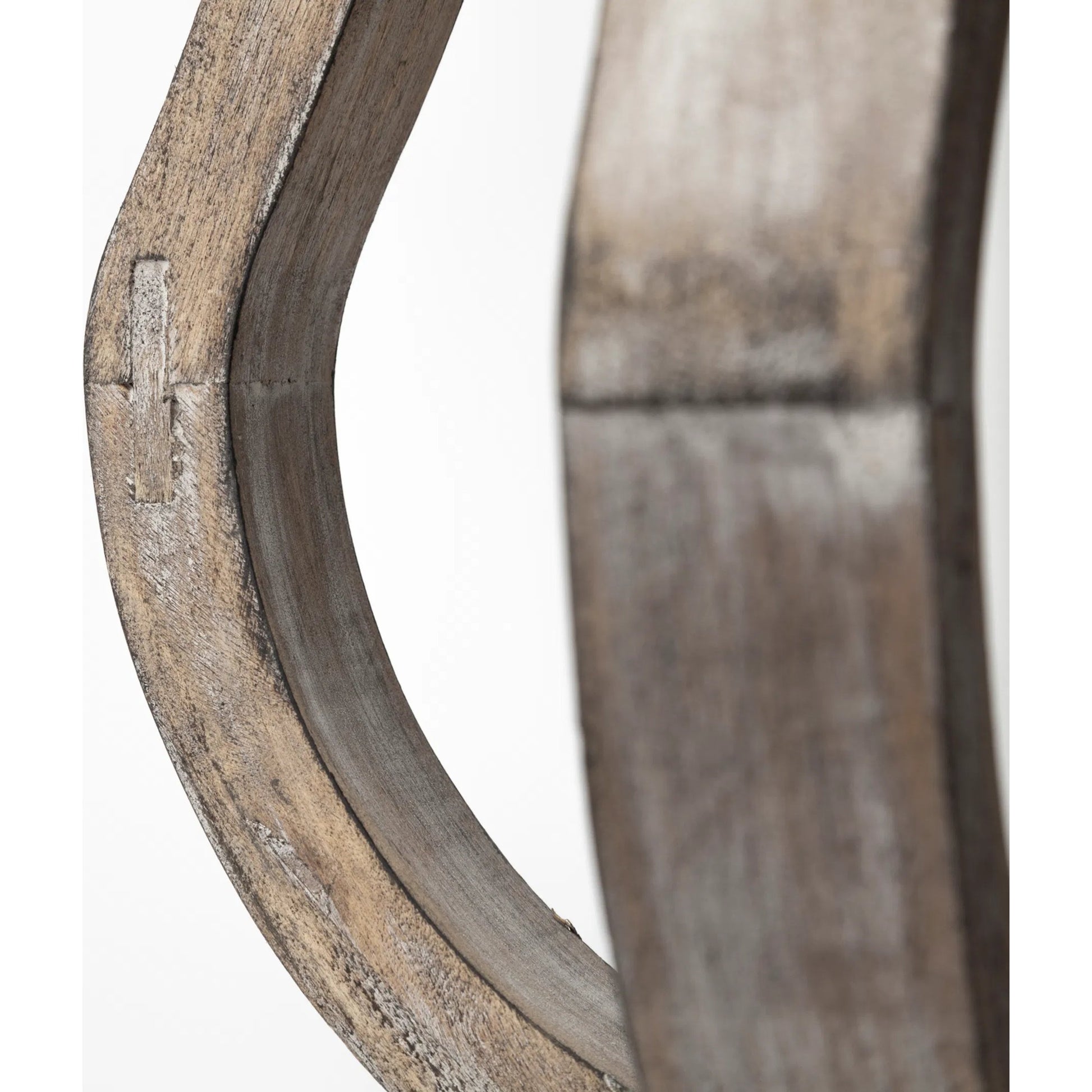 Brillion Rustic Wood Metal Table Candle Holder by Mercana in beige. Made from unique in a coastal style.