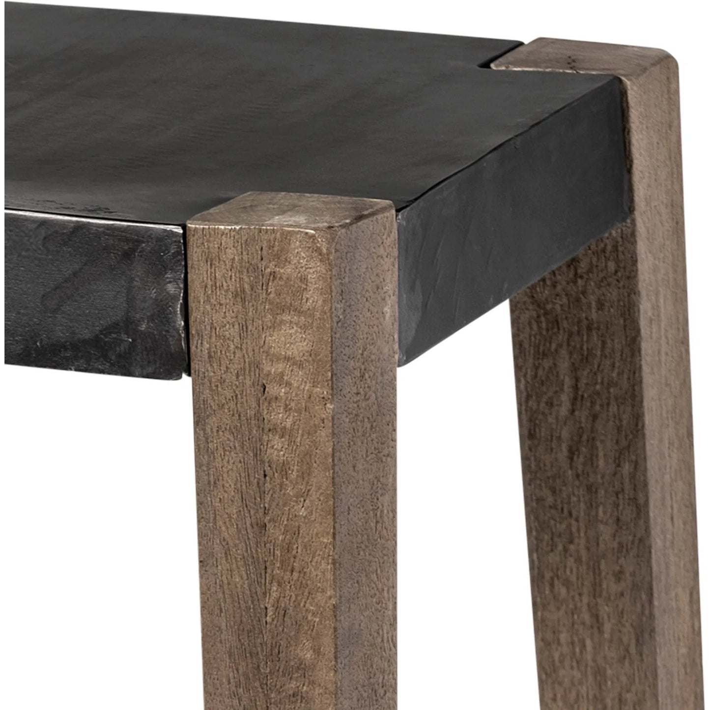 002 SR-815614 | Closeup | Nell Metal Seat Counter Stool by Mercana in natural. Made from unique in a modern style.