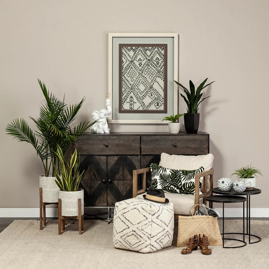 Chakra Accent Table by Mercana in natural. Made from unique in a modern style.